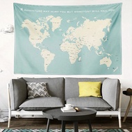 Cultural Creative Velcro Felt Curtains [Width 150 * Height 130cm] Widened Tapestry Sticky Langsir Ti