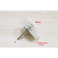 Polished White Nylon T-Wheel 80x22x6(0.15mm)