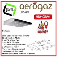 Aerogaz AZ-6008 Slim Lux Hood | Local Singapore Warranty | Express Free Home Delivery