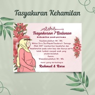 GLOSSY Pregnancy Thanksgiving Stickers 4-Month/ 7-Month/ Tingkepan/ Keepsake