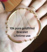 10k pure gold filled bracelet