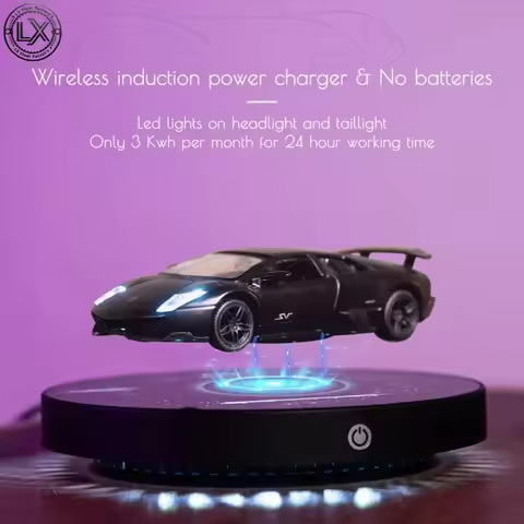 Floating Car Magnetic Levitating Car 360° Free Rotation, Home Office Decoration, Unique Business Gif