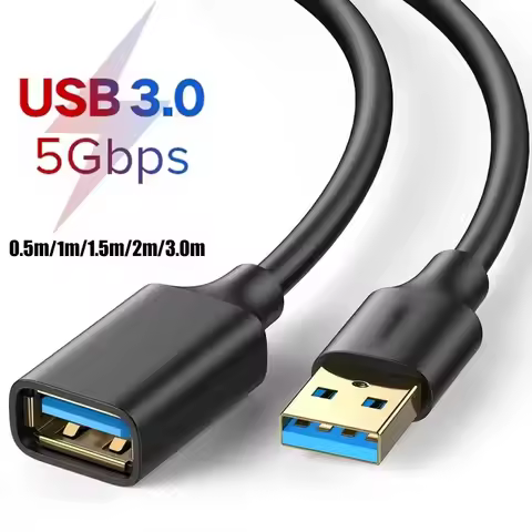 USB Extension Cable USB 3.0 2.0 Extender Cord for Smart TV SSD Xbox One Laptop PC Fast Speed USB 3.0