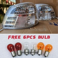 Toyota Vios Dugong Ncp93 2007-2012 Tail Lamp Albino Lampu Belakang Putih New Set