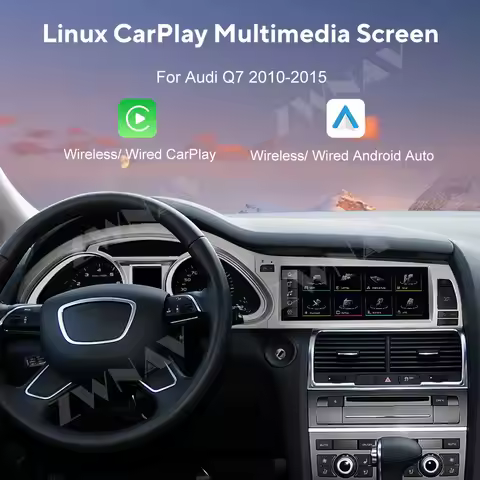 10.25" Multimedia Display Touch Screen For Audi Q7 LINUX 2010-2015 Android 14 Car GPS Navigation Car