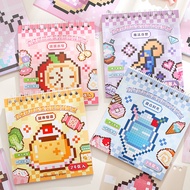 [HARU] Block Puzzle Series PIXEL Art DIY Sticker Book Sticker PIXEL Journaling Aesthetic Retro Journ