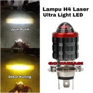 H4 Laser Led Headlight Bulb AC DC 20watt Yellow White/ H4 Laser White 20watt Led Headlight Bulb H4 L