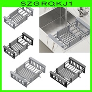 [szgrqkj1] over The Sink Dish Drying Rack Stainless Steel Dish Drainer for Utenil Pans