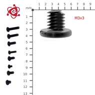 Baut Screw Kecil M3x3 Laptop HP Toshiba Dell Samsung Asus Acer Lenovo