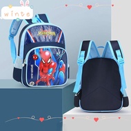 WINTE Children School Backpack, Spiderman Elsa  Captain America Student Bag, Kawaii Large Capacity School Accessory Shoulder Rucksack Boys Girls