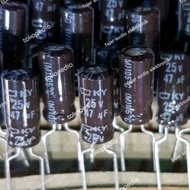 Capacitor nippon 47uf 25v elko elco capacitor 47 uf 25 v capacitor Fajar electro 2