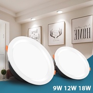 Modern Led Downlight 6 Inch 4 Inch 9W 12W 18W Slim Down Light Led Ceiling Lights Round Lampu Siling 