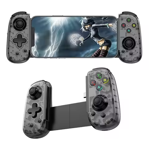 2026 BSP D6 Mini Wireless Stretching Game Controller for Switch/PC/Android/iOS Hall Joysticks Foldab