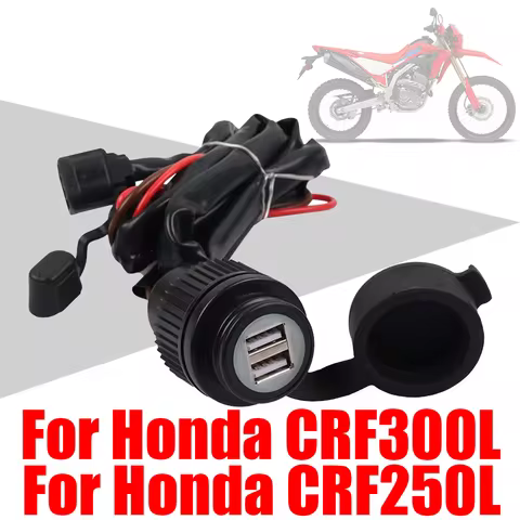 For Honda CRF300L CRF300 L CRF 300 250 L CRF 300L 250L CRF250L Rally Accessories Dual USB Charger Ou