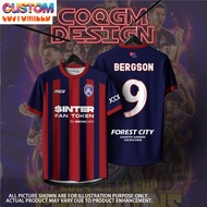 【Personalized Team Jersey】New Fa Cup Jersey Bergson Bola Sepak Jersey Custom Name Jersey Baju Hidup 