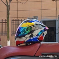 【In stock】Double lens motorcycle helmet, for men and women motorcycle helmet 6RCN EP4P ZETW F7FB Z3G