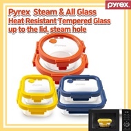 High Quality Steam &amp; All Glass Heat Resistant Tempered Glass up to the lid/ steam hole/Oven container/Eco-friendly container/rubber sealed Glass Container/Storage Container/Heat Resistant Airtight Container Set/Steam container/Glass lid/Air fryer