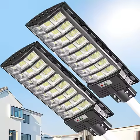 Solar Street Lights Outdoor Waterproof IP66 LED Solar Lights Super Bright Led Street Lighting for Ba