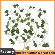 2M 6.6 Feet Artificial Ivy Fake Foliage Leaf Flowers Plants Garland Garden Decoration 2M ( leaf)