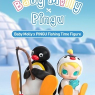 Ien ien Baby MollyPOP MART 田 PINGU Fishing Time Blister Action Figure