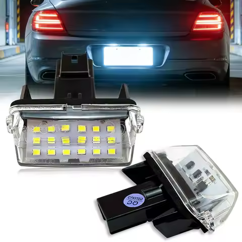 2PCS License plate Light Lamp For toyato Verso E`Z YARIS LEVIN CAMRY V50 VERSO COROLLA AURIS AVENSIS