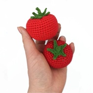 Tomato Crochet keychain/ Crochet keychain/ tomato keychain / cute keychain