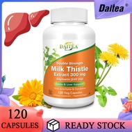 Milk Thistle Detox and Liver Support Supplement - 300 mg - Contains Artichoke and Dandelion - Supports healthy liver function - Natural antioxidants - Detoxifies and cleanses