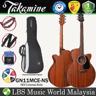 Takamine GN11MCE-NS NEX Cutaway Mahogany Acoustic Electric Guitar with Bag - Natural Satin (GN11MCE 
