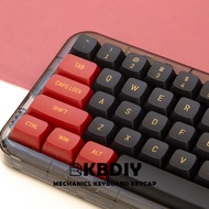 【Worth-Buy】 Kbdiy 150 Keys/set Csa Profile Pbt Keycap Black Red Dye-Sub Key Caps For Custom Diy Mechanical Keyboard Gaming Keycaps Mx Switch