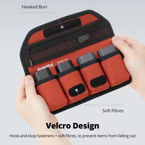AMBITFUL BP01 3/4Slots Camera Battery Storage Bag Waterproof AAA Battery Pouch Case for Canon Sony L