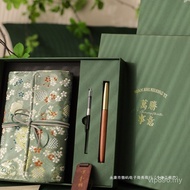 Chinese Style Notebook Gift Box Handbook Conference Notepad Pen Diary University High-value Set Offi