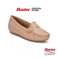 Bata Comfit บาจา คอมฟิต รองเท้ามอคคาซีน รองเท้าส้นแบน รองเท้าคัทชู รองเท้าหุ้มส้น สำหรับผู้หญิง รุ่น Umi สีเบจ 5518732