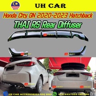 (THAI RS) Honda City GN Hatchback Thai Rs Rear Diffuser Lip Skirt Skirting Bodykit Glossy Black