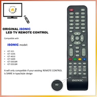 **ORIGINAL * ISONIC HD SERIES LED TV REMOTE CONTROL FLAT PENAL dvb-t2 ICT-3205 ICT - 4010 ICT-321 IC