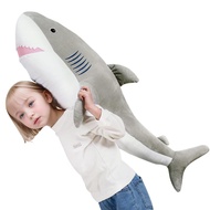 40" Large Shark Stuffed Animal Pillow,Great White Shark Stuffed Animals,Chubbier Shark Pillow Soft P