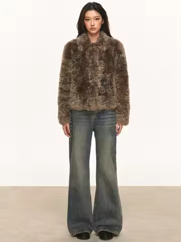 Anna Aneae Teddy Sle Artificial Fur Jaet ort Thi Warm Plu Autumn Winter Women's Coat Casual Loose Fi