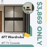 6FT Wardrobes + 6FT TV Console