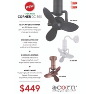 Acorn DC-360 Corner Ceiling Fan 16 inch DC Motor Wall Mount Fans SG Warranty