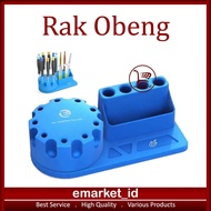 EM 360 Degree Screwdriver Rack AB46x Magnetic Rotating Storage Box/ Rotating Screwdriver Holder Rota