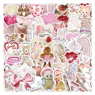 Z&M❀ Pink Aesthetics Coquette Stickers ❀ 60Pcs/Set Waterproof Stickers Decal for Toys