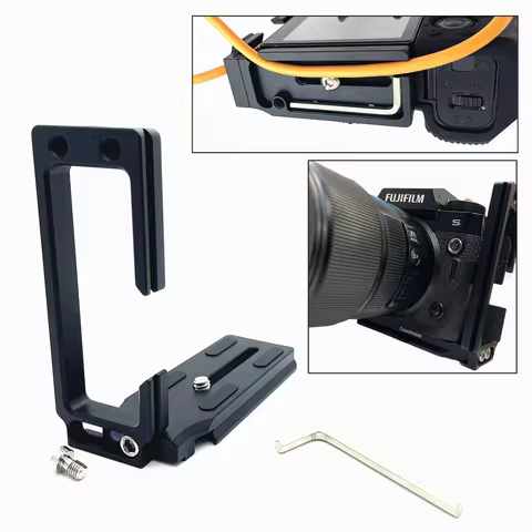 X-H2 X-H2S Cable Lock Quick L Plate Tripod Holder for Fujifilm XH2S Fuji XH2 Mirrorless Camera Live 