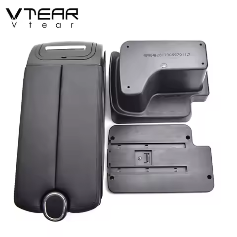 Vtear Car Armrest Mat USB Arm Rest Organizer Center Console Storage Box Decoration Interior Accessor
