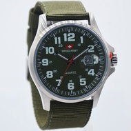 SWISS ARMY Tali Canvas Tanggal Aktif / Jam Tangan Pria / Watch Man Original / Formal / Sport / Olahr