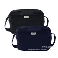 Street Wear agnes Black Blue Business Messenger Bag Large-Capacity Multi-Function Interlayer Card