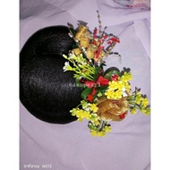 BUNGA RAMBUT PENGANTIN HIASAN RAMBUT PESTA HAIR PIECE BRIDAL SALON MAINAN RAMBUT MAINAN SANGGUL BUNG