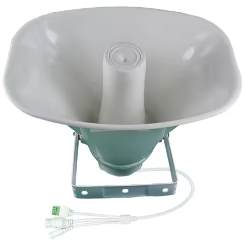 30W Poe Outdoor Powered Amplifier Waterproof Network TCP Ip Horn Speaker DC12V Audio Public Address 