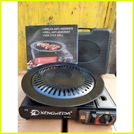 ◷  ◃ ♒ ON SALE Samgyupsal Authentic Regular Round Set Square Pan Grill Set w/Butane Korean BBQ w/FR