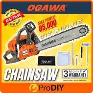 OGAWA Chainsaw 12" 16" 18" 20" 22" Chain Saw Heay Duty High Performance Gasoline Chain Saw Rantai Ch