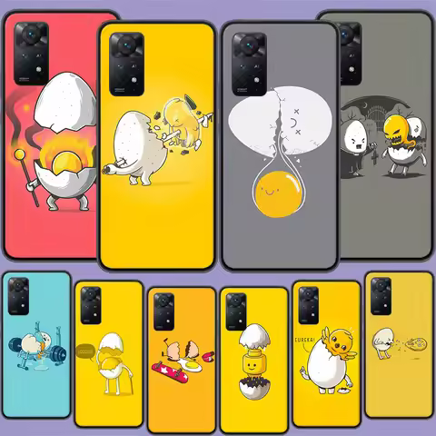 Funny, Naughty, Lovely Egg Man Phone Case For Xiaomi Redmi Note 12 Pro Plus 5G 12S 11 11E 11T Pro 10