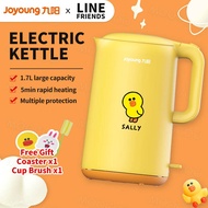 【Line Friends】Household Electric Kettle Co-branded Joyoung 1.7L Tea Kettle Automatic Power Off Cute Water Kettle